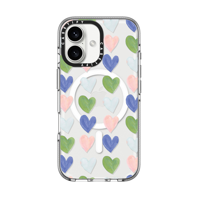 Jenna Rainey x CASETiFY iPhone 16 Case Love,Fine Art クリア クリア ケース MagSafe対応 Faded Hearts Back to School Jenna Rainey x CASETiFY iPhone 16 Case Love,Fine Art クリア クリア ケース MagSafe対応 Faded Hearts Back to School