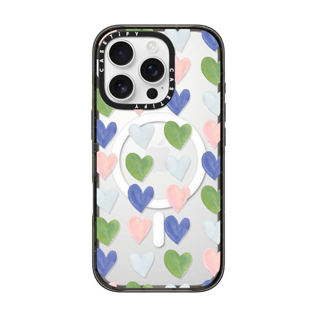 Jenna Rainey x CASETiFY iPhone 16 Pro Case Love,Fine Art Black Impact Case MagSafe Compatible Faded Hearts Back to School Jenna Rainey x CASETiFY iPhone 16 Pro Case Love,Fine Art Black Impact Case MagSafe Compatible Faded Hearts Back to School