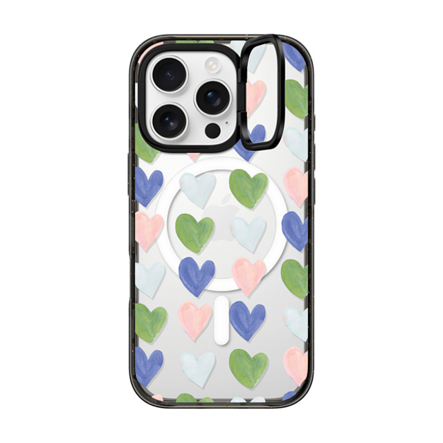 Jenna Rainey x CASETiFY iPhone 16 Pro Case Love,Fine Art Black インパクトリングスタンドケース MagSafe対応 Faded Hearts Back to School Jenna Rainey x CASETiFY iPhone 16 Pro Case Love,Fine Art Black インパクトリングスタンドケース MagSafe対応 Faded Hearts Back to School