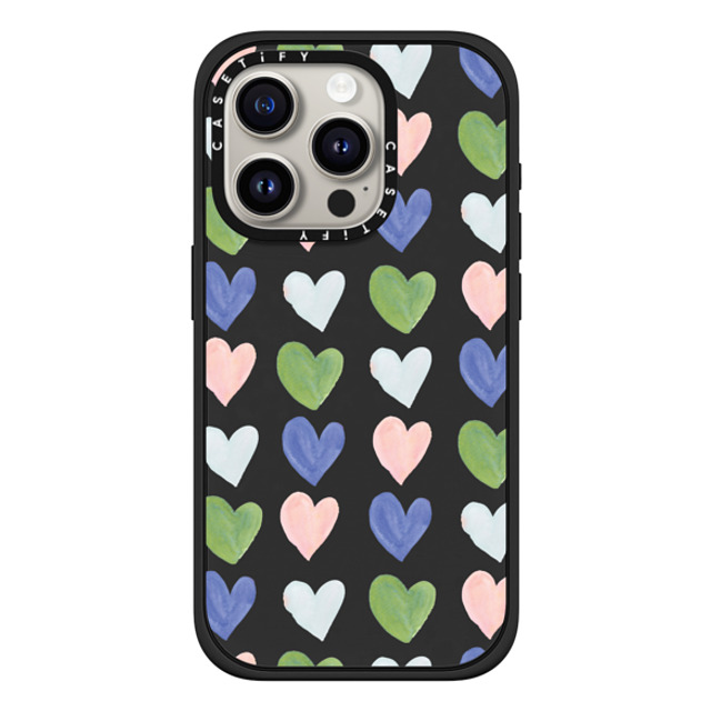 Jenna Rainey x CASETiFY iPhone 15 Pro Case Love,Fine Art Matte Black Impact Case MagSafe Compatible Faded Hearts Back to School Jenna Rainey x CASETiFY iPhone 15 Pro Case Love,Fine Art Matte Black Impact Case MagSafe Compatible Faded Hearts Back to School