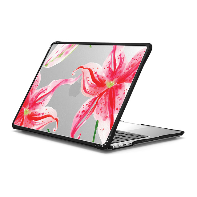 Jenna Rainey x CASETiFY MacBook Air 13-inch (2022 / 2024) ブラック インパクト ケース Stargazer Lily