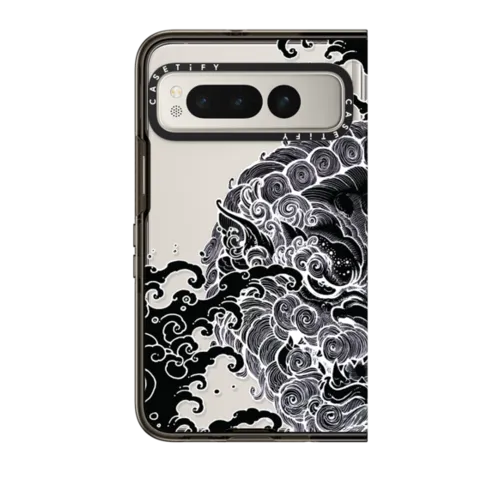 Pixel Fold - Lucky Foo Dog by Gabe Shum