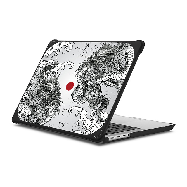 Gabe Shum x CASETiFY MacBook Pro 14-inch (M1 - M4) Dragon,Animal ブラック バウンス ケース Power Dragon by Gabe Shum Father's Day Gabe Shum x CASETiFY MacBook Pro 14-inch (M1 - M4) Dragon,Animal ブラック バウンス ケース Power Dragon by Gabe Shum Father's Day