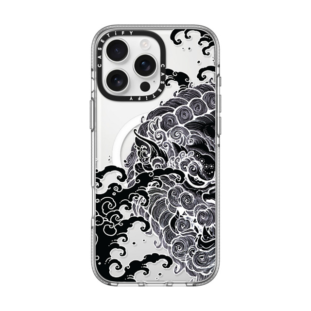 Gabe Shum x CASETiFY iPhone 16 Pro Max ケース クリア クリア ケース MagSafe対応 Lucky Foo Dog by Gabe Shum