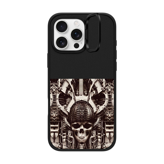 Gabe Shum x CASETiFY iPhone 16 Pro Max ケース マットブラック インパクトリングスタンドケース MagSafe対応 Steampunk