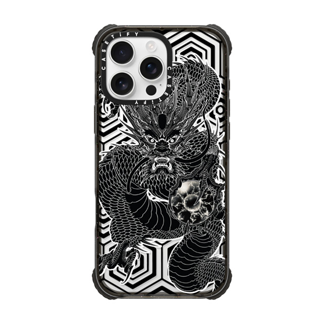 Gabe Shum x CASETiFY iPhone 16 Pro Max Case Black ウルトラ インパクトケース MagSafe 対応 King of the Dragons Father's Day Gabe Shum x CASETiFY iPhone 16 Pro Max Case Black ウルトラ インパクトケース MagSafe 対応 King of the Dragons Father's Day