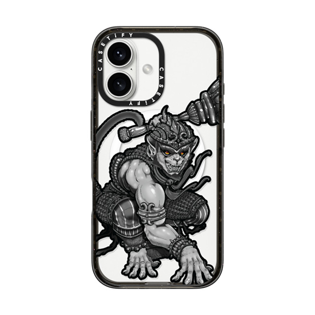Gabe Shum x CASETiFY iPhone 16 Case Animal,Monochrome Black Impact Case MagSafe Compatible Hanuking Mono by Gabe Shum Mother's Day Gabe Shum x CASETiFY iPhone 16 Case Animal,Monochrome Black Impact Case MagSafe Compatible Hanuking Mono by Gabe Shum Mother's Day