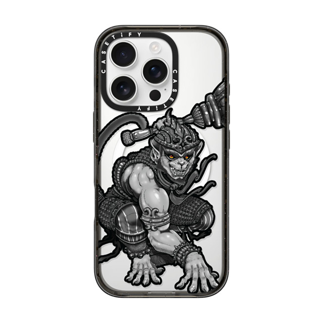 Gabe Shum x CASETiFY iPhone 16 Pro ケース Animal,Monochrome ブラック インパクトケース MagSafe対応 Hanuking Mono by Gabe Shum Father's Day Gabe Shum x CASETiFY iPhone 16 Pro ケース Animal,Monochrome ブラック インパクトケース MagSafe対応 Hanuking Mono by Gabe Shum Father's Day