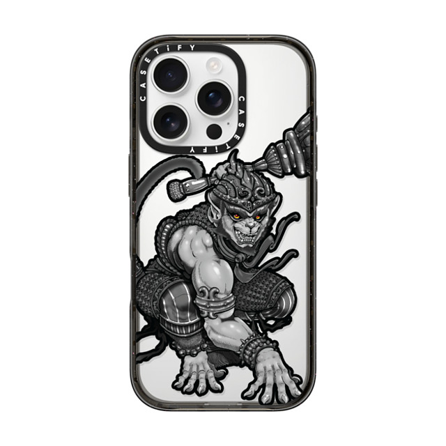 Gabe Shum x CASETiFY iPhone 16 Pro Case Animal,Monochrome Black インパクトケース Hanuking Mono by Gabe Shum Mother's Day Gabe Shum x CASETiFY iPhone 16 Pro Case Animal,Monochrome Black インパクトケース Hanuking Mono by Gabe Shum Mother's Day