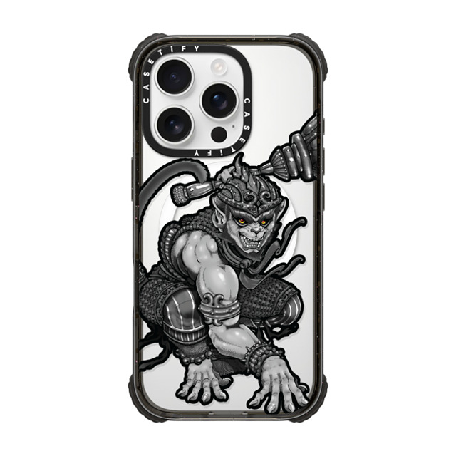 Gabe Shum x CASETiFY iPhone 16 Pro ケース Animal,Monochrome ブラック ウルトラ インパクトケース MagSafe 対応 Hanuking Mono by Gabe Shum Father's Day Gabe Shum x CASETiFY iPhone 16 Pro ケース Animal,Monochrome ブラック ウルトラ インパクトケース MagSafe 対応 Hanuking Mono by Gabe Shum Father's Day