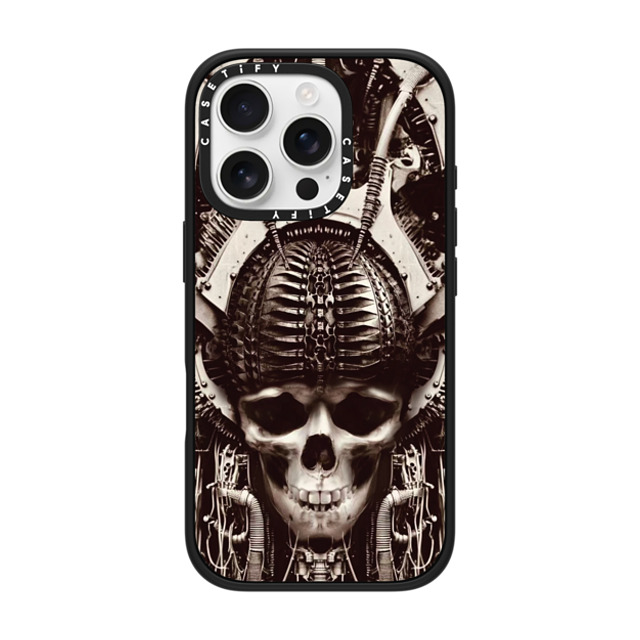 Gabe Shum x CASETiFY iPhone 16 Pro ケース マットブラック インパクトケース Steampunk