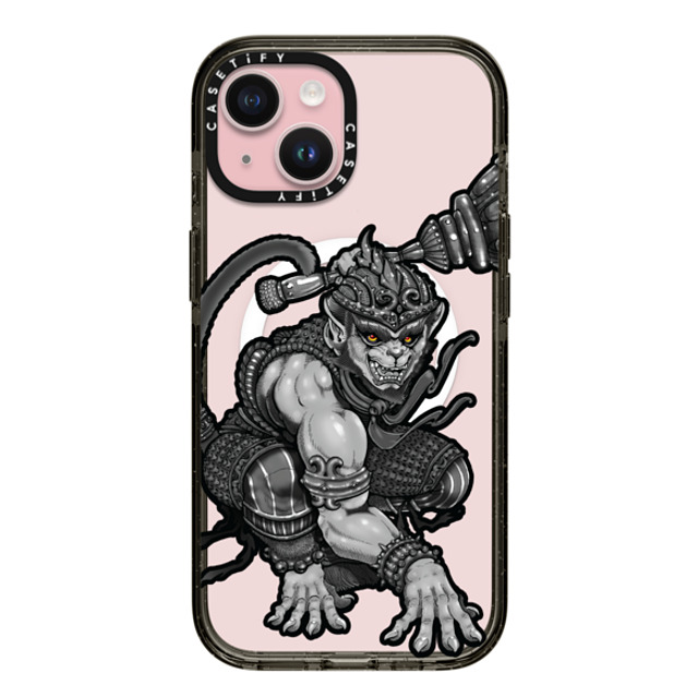 Gabe Shum x CASETiFY iPhone 15 Case Animal,Monochrome Black Impact Case MagSafe Compatible Hanuking Mono by Gabe Shum Mother's Day Gabe Shum x CASETiFY iPhone 15 Case Animal,Monochrome Black Impact Case MagSafe Compatible Hanuking Mono by Gabe Shum Mother's Day