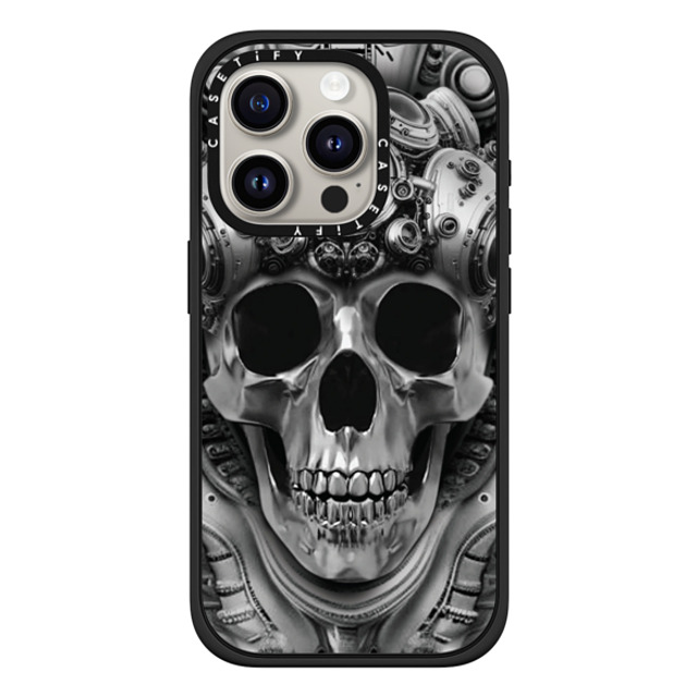 Gabe Shum x CASETiFY iPhone 15 Pro ケース マットブラック インパクトケース MagSafe対応 Rebel Spirit