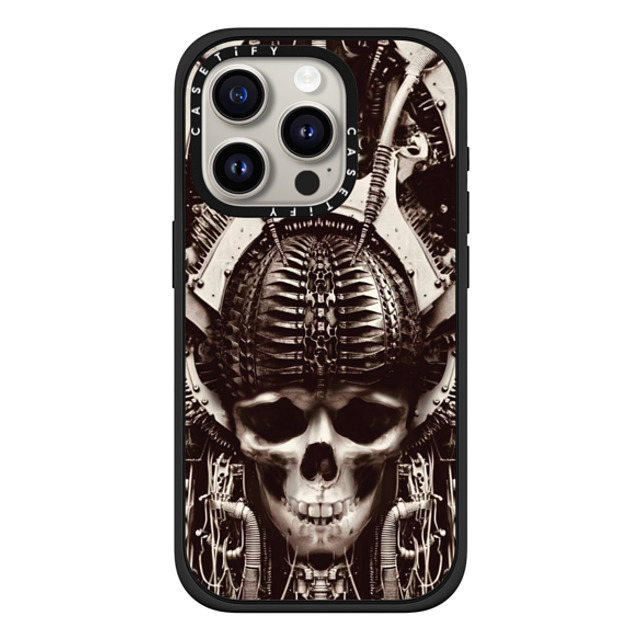 Gabe Shum x CASETiFY iPhone 15 Pro ケース マットブラック インパクトケース MagSafe対応 Steampunk