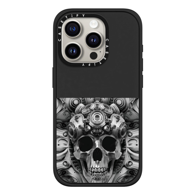 Gabe Shum x CASETiFY iPhone 15 Pro ケース マットブラック インパクトケース MagSafe対応 Rebel Spirit