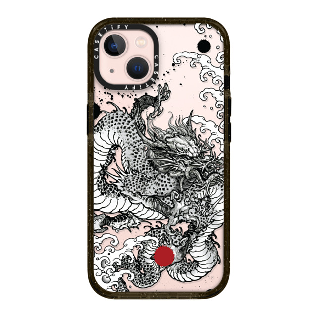 Gabe Shum x CASETiFY iPhone 13 ケース ブラック インパクトケース Power Dragon