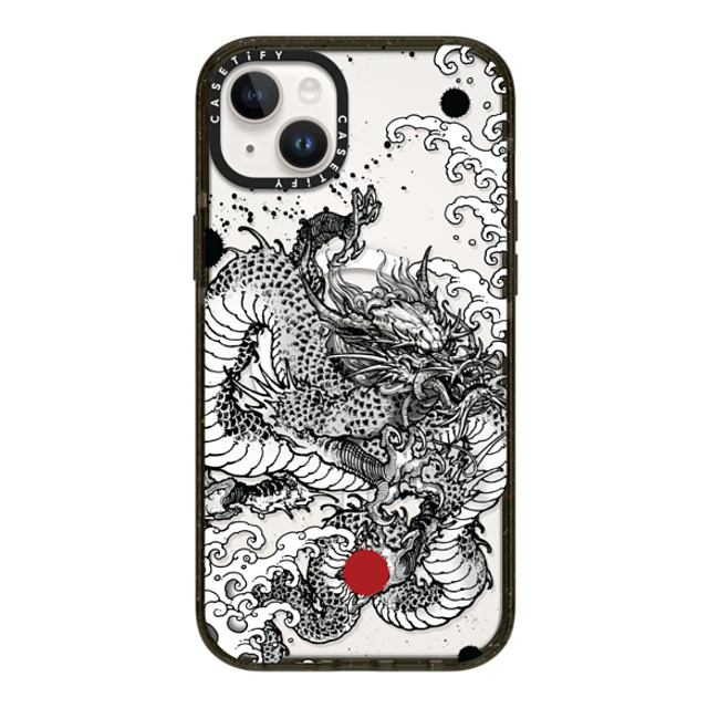Gabe Shum x CASETiFY iPhone 14 Plus ケース ブラック インパクトケース MagSafe対応 Power Dragon