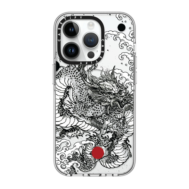 Gabe Shum x CASETiFY iPhone 14 Pro ケース クリア クリア ケース MagSafe対応 Power Dragon