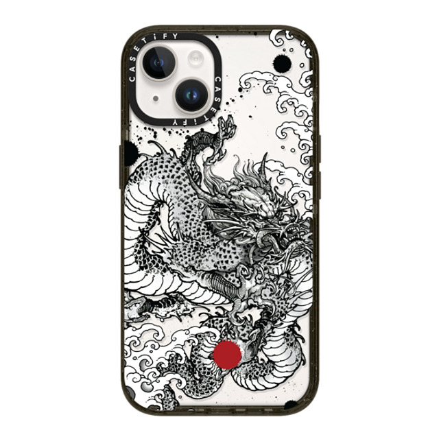 Gabe Shum x CASETiFY iPhone 14 ケース ブラック インパクトケース Power Dragon