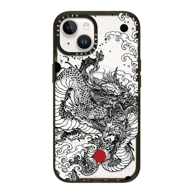 Gabe Shum x CASETiFY iPhone 14 ケース ブラック インパクトケース MagSafe対応 Power Dragon