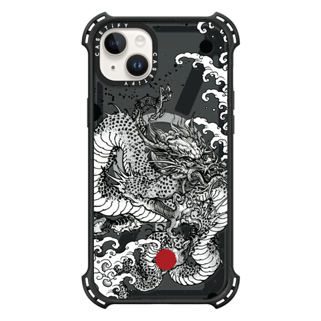 Gabe Shum x CASETiFY iPhone 14 Plus ケース Triple Black バウンスケース Power Dragon