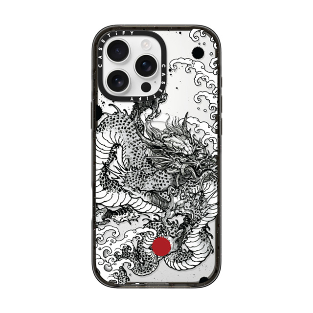 Gabe Shum x CASETiFY iPhone 16 Pro Max ケース ブラック インパクトケース MagSafe対応 Power Dragon