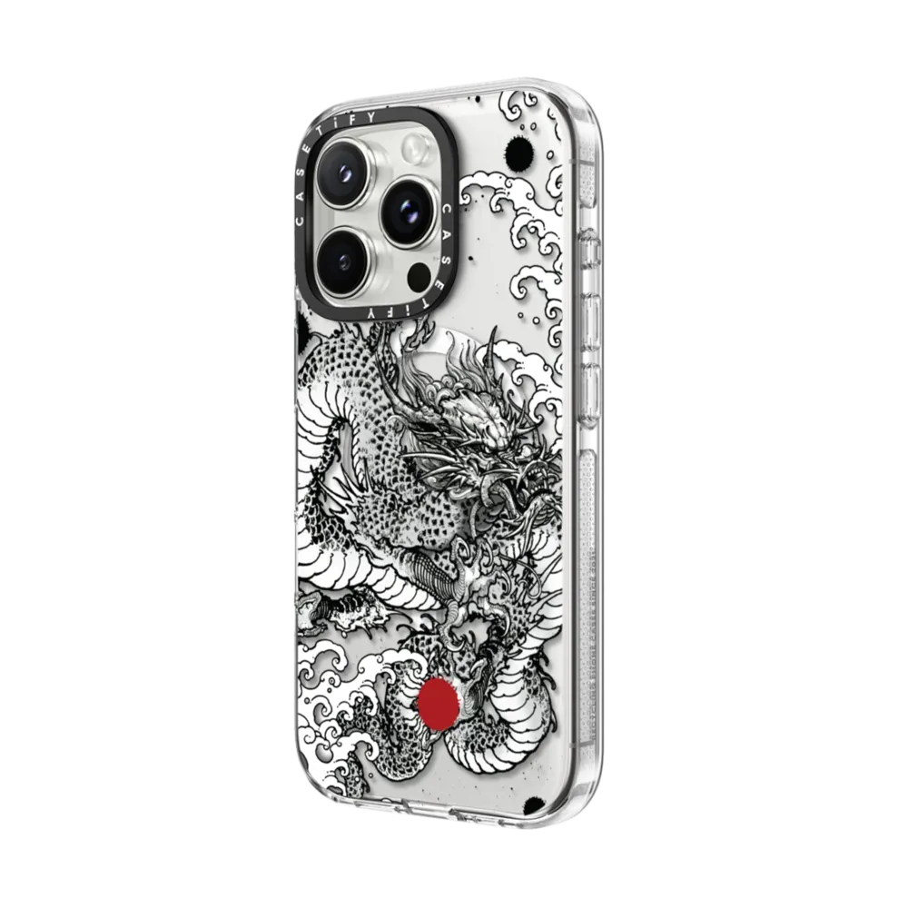 Clear iPhone 16 Pro Max Case MagSafe Compatible - Power Dragon