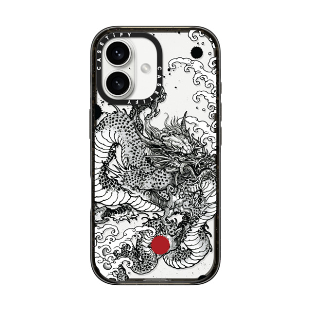 Gabe Shum x CASETiFY iPhone 16 ケース ブラック インパクトケース Power Dragon