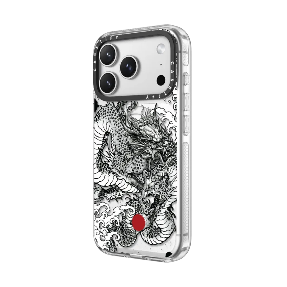 Impact Clear iPhone 17 Pro Max Case MagSafe Compatible - Power Dragon
