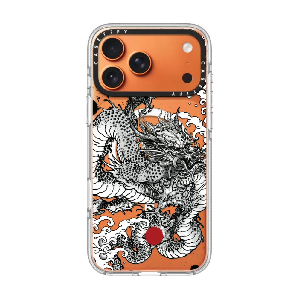 Impact Clear iPhone 17 Pro Max Case MagSafe Compatible - Power Dragon