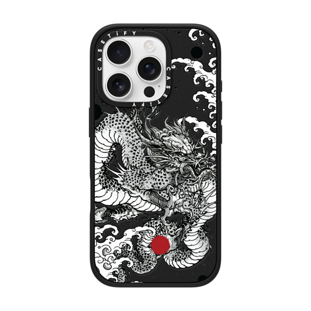 Gabe Shum x CASETiFY iPhone 16 Pro ケース マットブラック インパクトケース MagSafe対応 Power Dragon