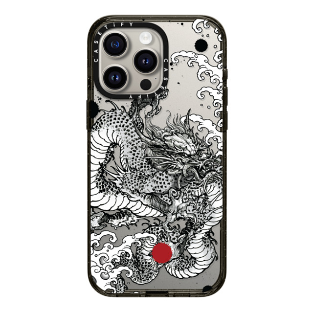 Gabe Shum x CASETiFY iPhone 15 Pro Max ケース ブラック インパクトケース Power Dragon