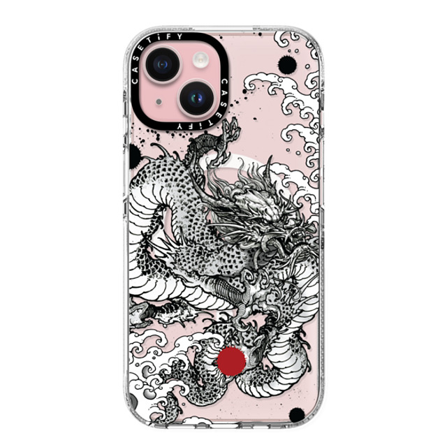 Gabe Shum x CASETiFY iPhone 15 ケース クリア クリア ケース MagSafe対応 Power Dragon