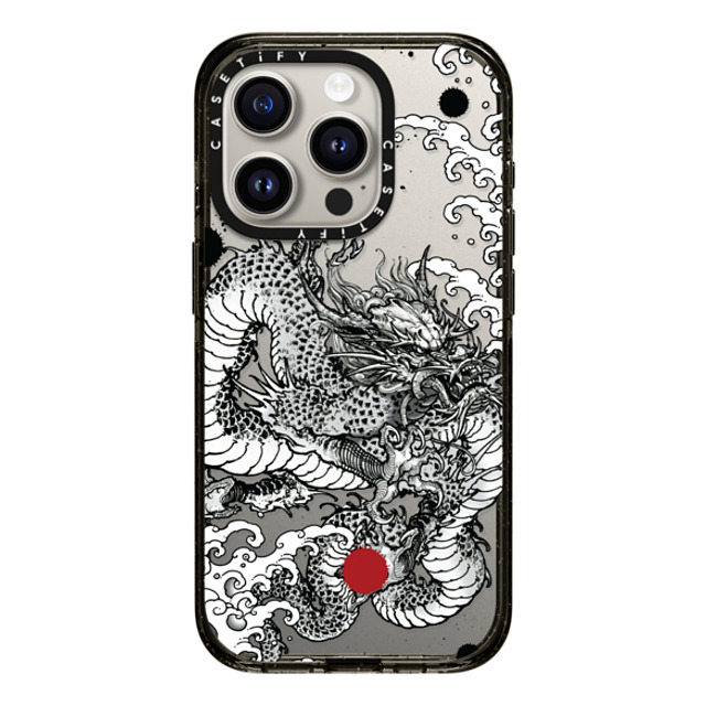 Gabe Shum x CASETiFY iPhone 15 Pro ケース ブラック インパクトケース Power Dragon