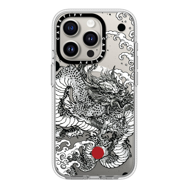 Gabe Shum x CASETiFY iPhone 15 Pro ケース クリア クリア ケース MagSafe対応 Power Dragon