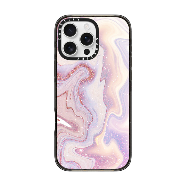 CASETiFY iPhone 16 Pro Max ケース ブラック インパクトケース MagSafe対応 design 035 anna j. elizabeth