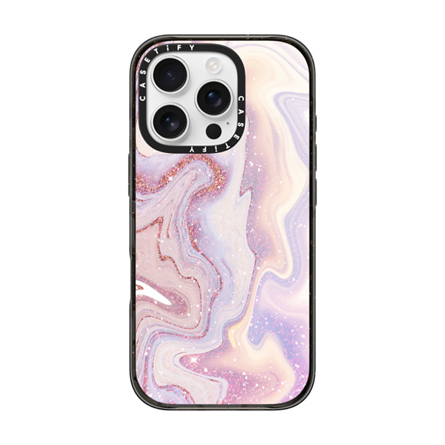 CASETiFY iPhone 16 Pro ケース ブラック インパクトケース MagSafe対応 design 035 anna j. elizabeth