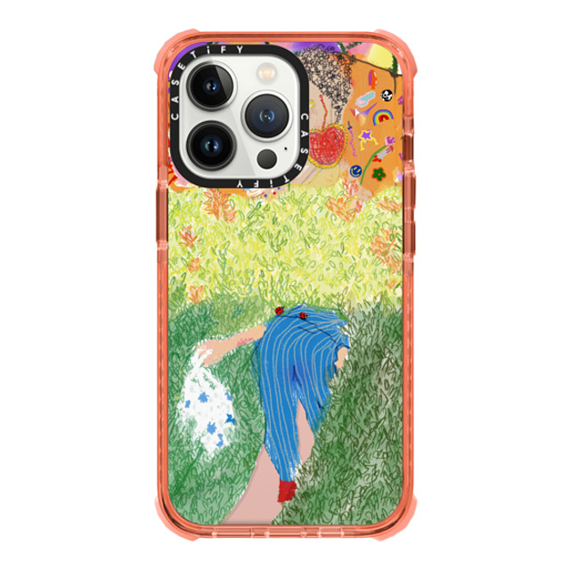 CASETiFY iPhone 13 Pro ケース Peach ウルトラインパクトケース assandface chihtianshih