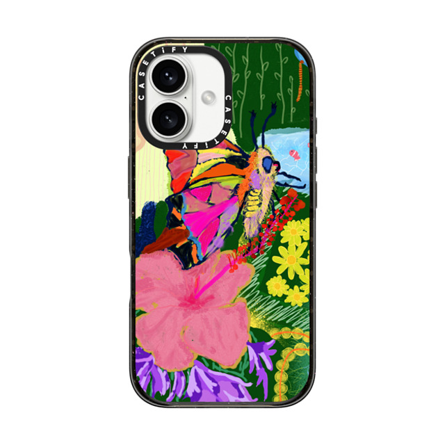 CASETiFY iPhone 16 Case Black インパクトケース MagSafe対応 butterflyforrest chihtianshih Mother's Day CASETiFY iPhone 16 Case Black インパクトケース MagSafe対応 butterflyforrest chihtianshih Mother's Day