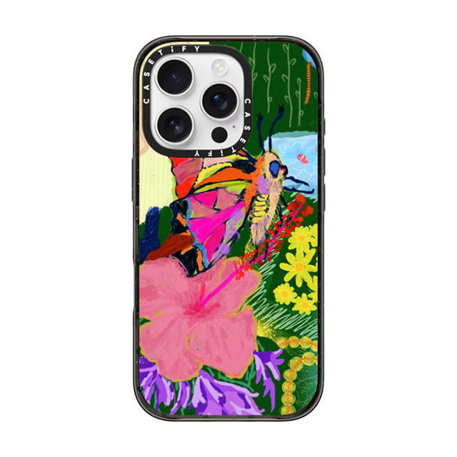 CASETiFY iPhone 16 Pro Case Black インパクトケース MagSafe対応 butterflyforrest chihtianshih Mother's Day CASETiFY iPhone 16 Pro Case Black インパクトケース MagSafe対応 butterflyforrest chihtianshih Mother's Day