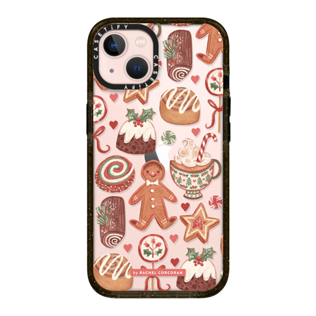 designlovefest x CASETiFY iPhone 13 ケース ブラック インパクトケース Christmas Holiday Bakes