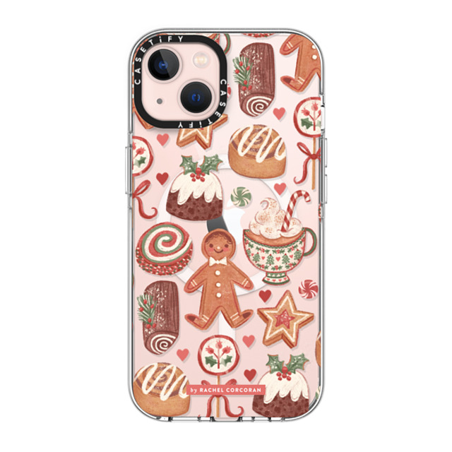 designlovefest x CASETiFY iPhone 13 ケース クリア クリア ケース MagSafe対応 Christmas Holiday Bakes