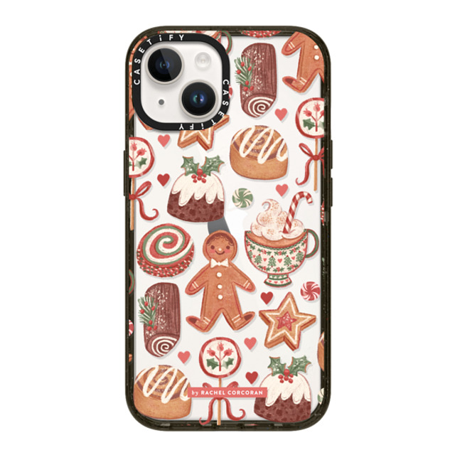 designlovefest x CASETiFY iPhone 14 ケース ブラック インパクトケース Christmas Holiday Bakes