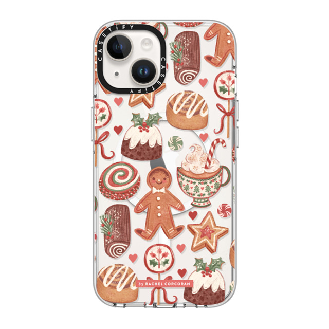 designlovefest x CASETiFY iPhone 14 ケース クリア クリア ケース MagSafe対応 Christmas Holiday Bakes