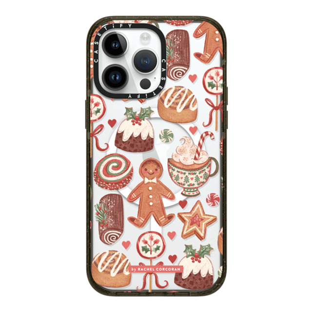 designlovefest x CASETiFY iPhone 14 Pro Max ケース ブラック インパクトケース MagSafe対応 Christmas Holiday Bakes