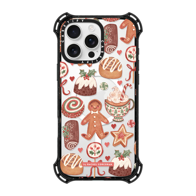 designlovefest x CASETiFY iPhone 16 Pro Max ケース ブラック バウンスケース Christmas Holiday Bakes