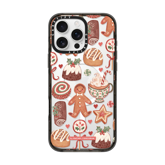 designlovefest x CASETiFY iPhone 16 Pro Max ケース ブラック インパクトケース MagSafe対応 Christmas Holiday Bakes