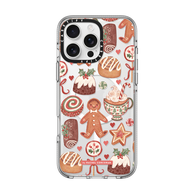 designlovefest x CASETiFY iPhone 16 Pro Max ケース クリア クリア ケース MagSafe対応 Christmas Holiday Bakes