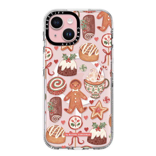 designlovefest x CASETiFY iPhone 15 ケース クリア クリア ケース MagSafe対応 Christmas Holiday Bakes