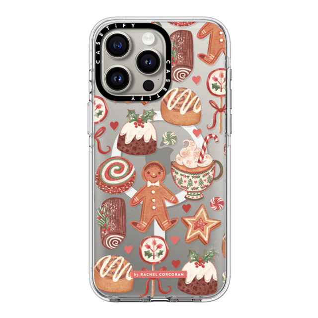 designlovefest x CASETiFY iPhone 15 Pro Max ケース クリア クリア ケース MagSafe対応 Christmas Holiday Bakes